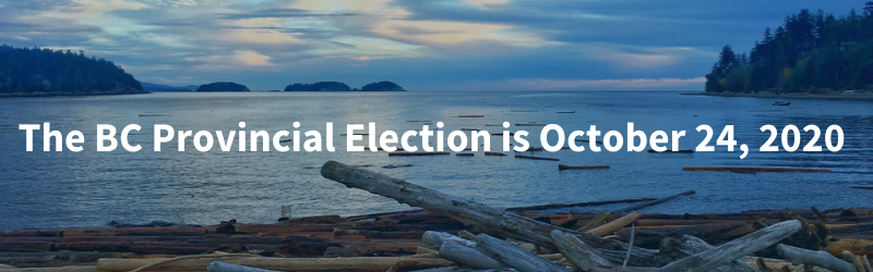 The BC provinical election is October 24, 2020