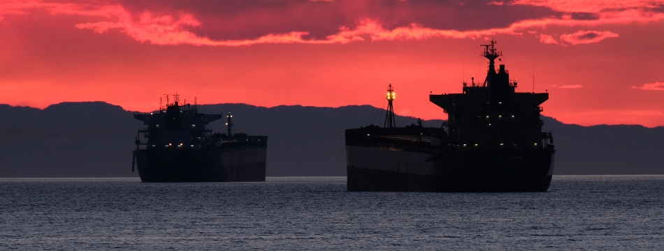 Tankers in English Bay